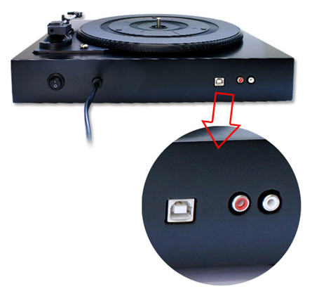 USB vinyl record player