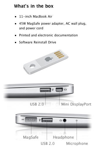 macbook air software reinstall drive