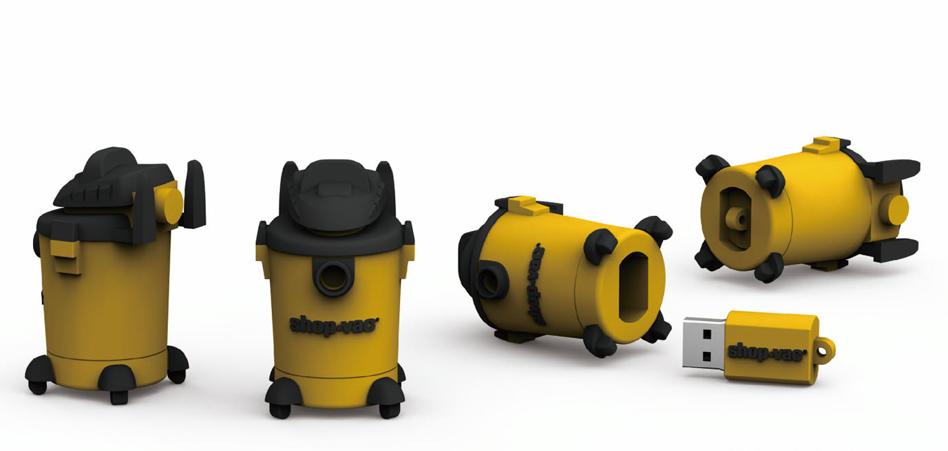 Custom flash drive shop vacuum setup