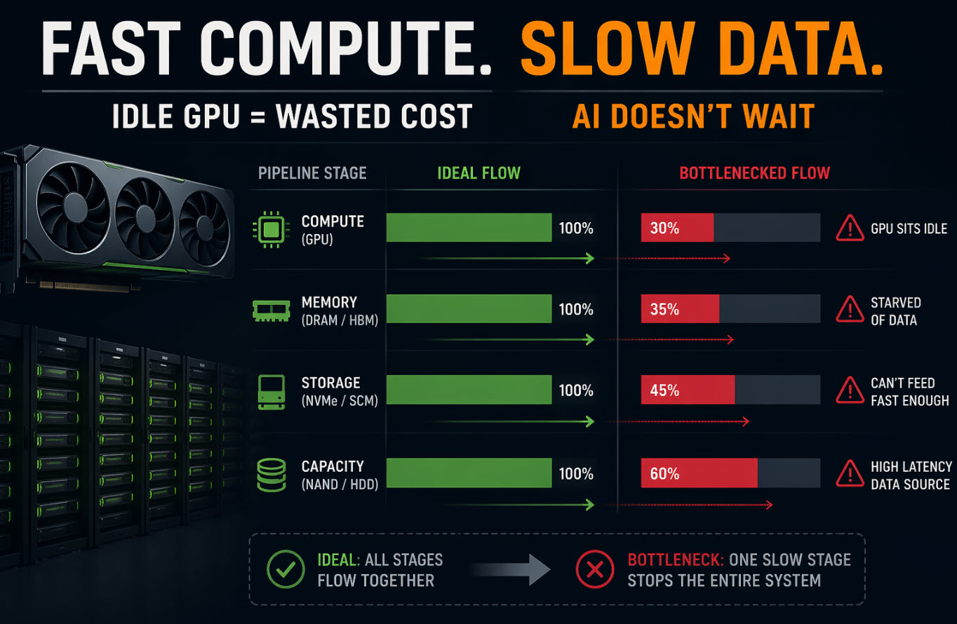 ai warehouse analogy data flow memory hierarchy dram bottleneck loading dock