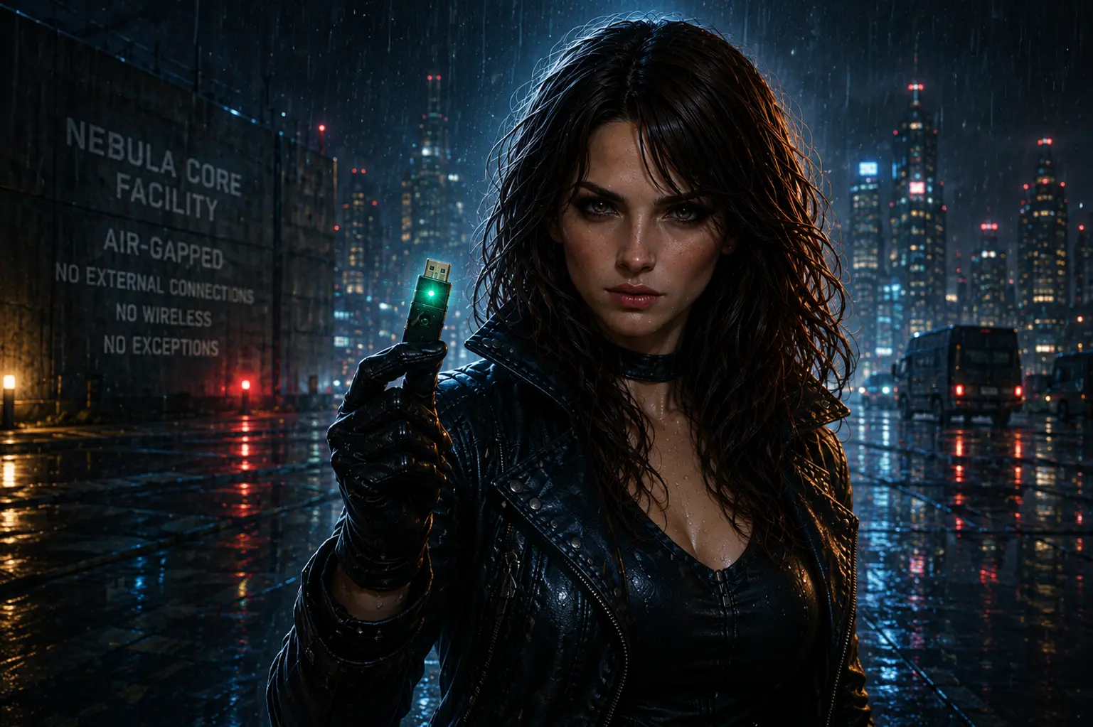 Mara Vale: The Air-Gapped Echo | Cyberpunk Noir About Invisible Signals and Data Leakage