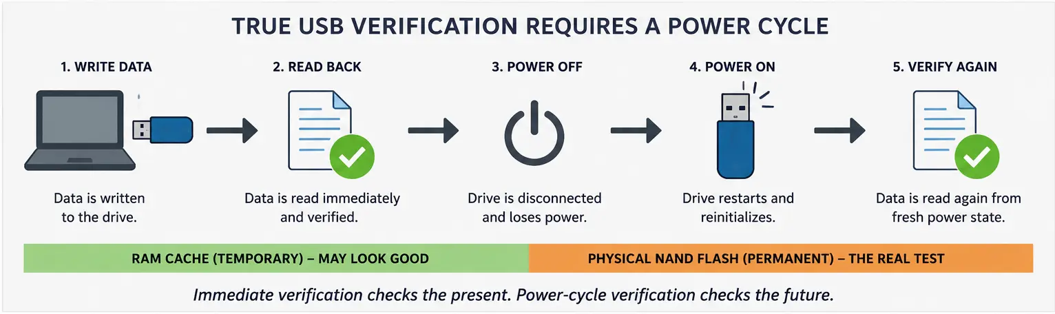 USB Data Verification Explained: Why Power Cycling Matters