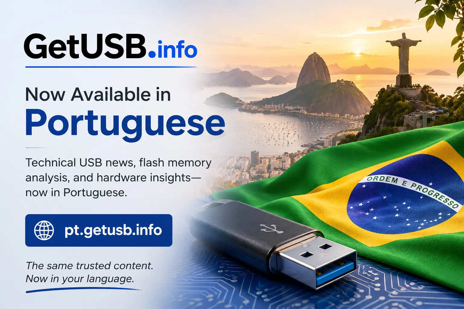 GetUSB.info Launches Portuguese Language Website